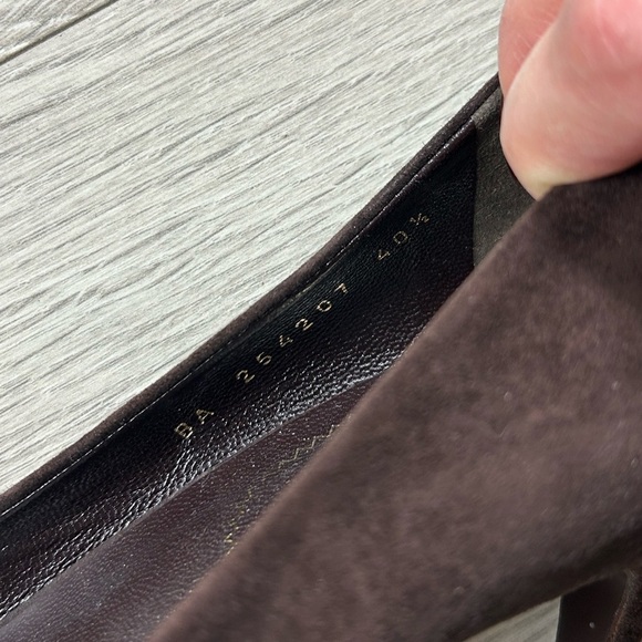 YSL Yves Saint Laurent Brown Suede Pumps Heels - Picture 12 of 12